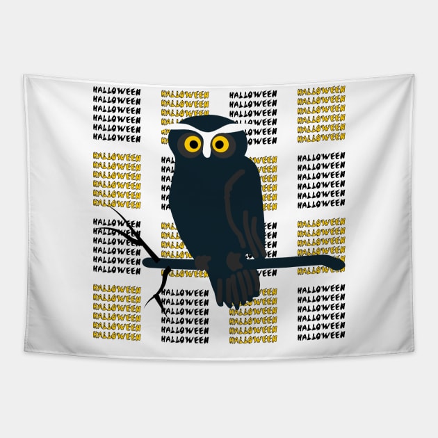 Halloween owl Tapestry by The_Dictionary