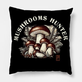 MUSHROOMS - Mushrooms Hunter - Bolete  Hunter - Bolete Forager Pillow