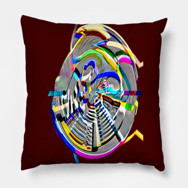 The Organist Digital II Cut Pillow by Lavott4Art