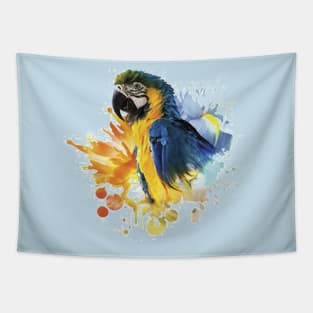 Tropical Parrot Tapestry