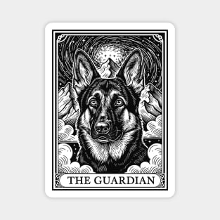 The Guardian German Shepherd Tarot Card Mystical Dog Art Magnet