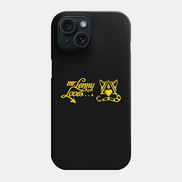 mr.Lenny Loves Slogan / yellow Phone Case by mr.Lenny Loves ...