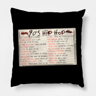 90s Hip Hop Tape Cassette Pillow