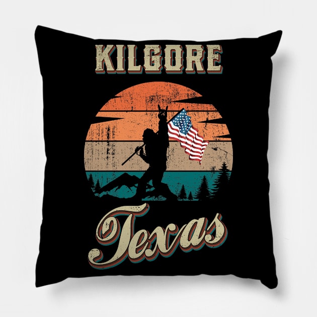 Kilgore Texas Pillow by Trapezoid