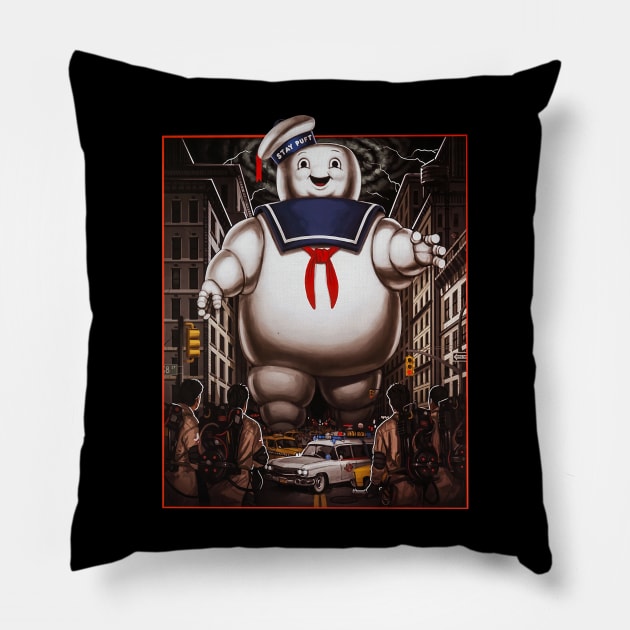 Stay-puft Marshmallow Pillow by THEVARIO