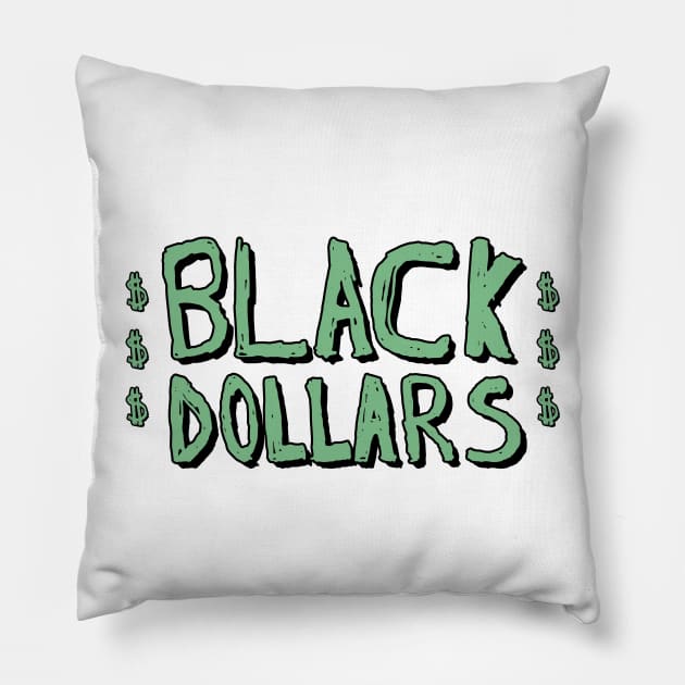 Premium Black Dollars Shirt Black History Support Tee Pillow by chrischrisart