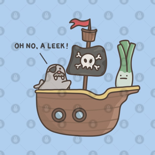 A Pirate Ship Leek by pbanddoodles