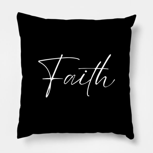FAITH Pillow by Faith & Freedom Apparel 