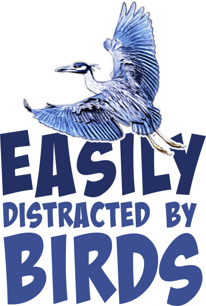 Easily distracted by birds - Yellow-crown Night Heron Kids T-Shirt by Ripples of Time