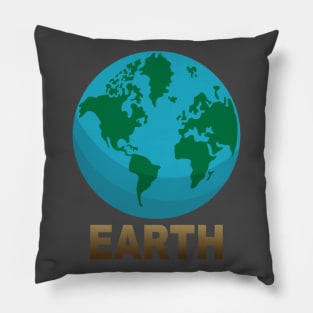 PLanet Earth sticker Pillow