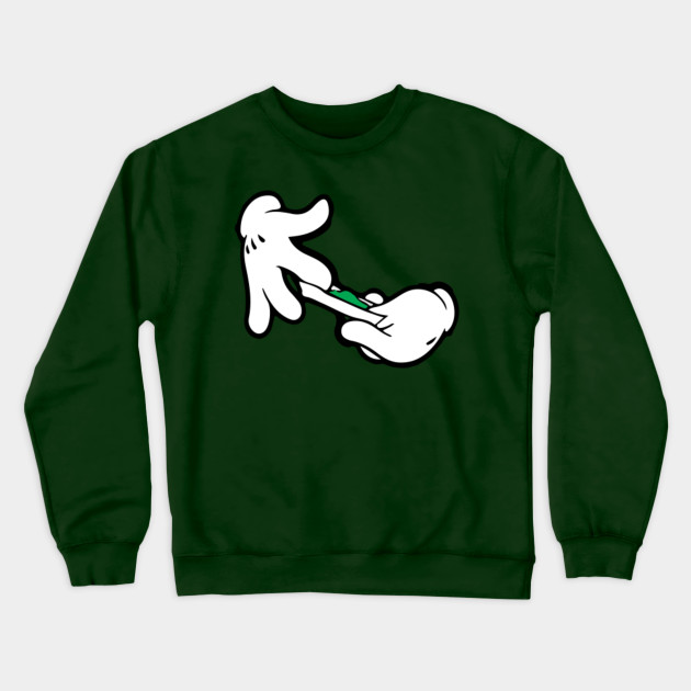 mickey mouse hands sweatshirt