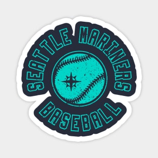 Vintage Seattle Mariners Baseball Magnet