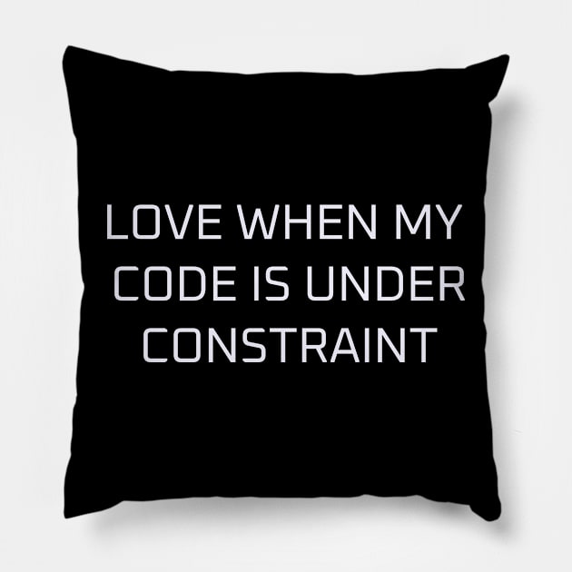 Code under constraints Pillow by Mrnninster