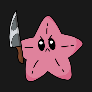 Angry starfish with knife! T-Shirt