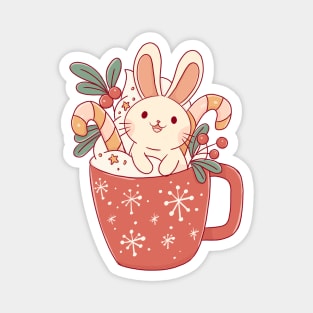 Christmas mug bunny Magnet