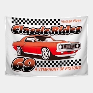 Vintage Vibe Classic rides Tapestry