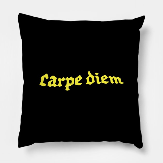 CARPE DIEM Pillow by encip