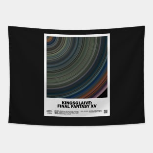 minimal_Kingsglaive_FFXV Abstract Circular Art Movie Tapestry