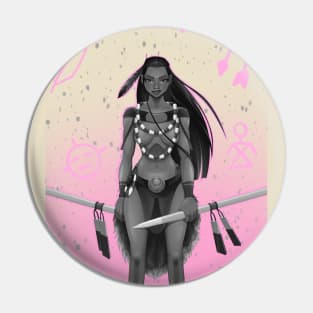 Native Girl Instinct Pin