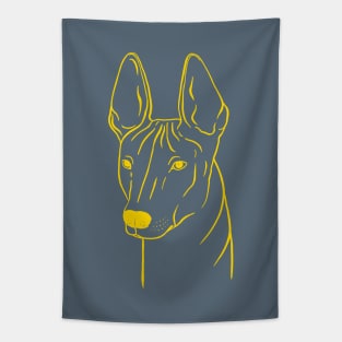 Xoloitzcuintli (Blue-Gray and Yellow) Tapestry