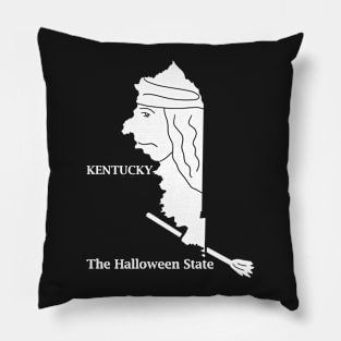 A funny map of Kentucky Pillow