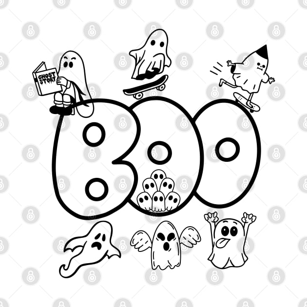 Halloween ghost club by DMS DESIGN