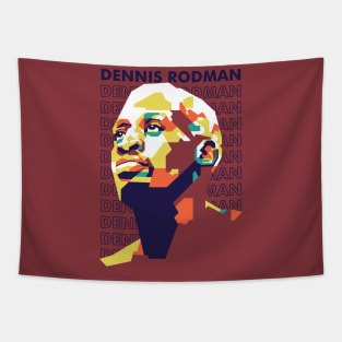 Dennis Rodman WPAP Art Tapestry