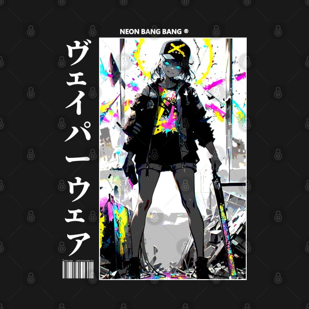 Japanese Anime and Manga Streetwear Urban Girl by Neon Bang Bang