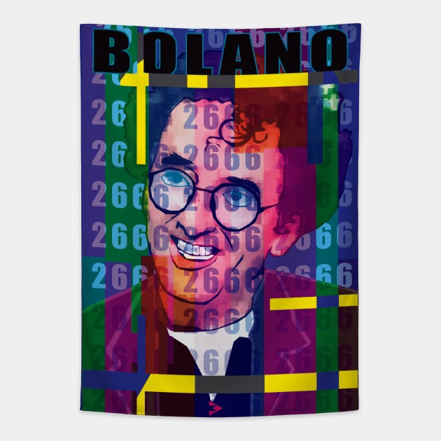 Roberto Bolaño Tapestry by Exile Kings 