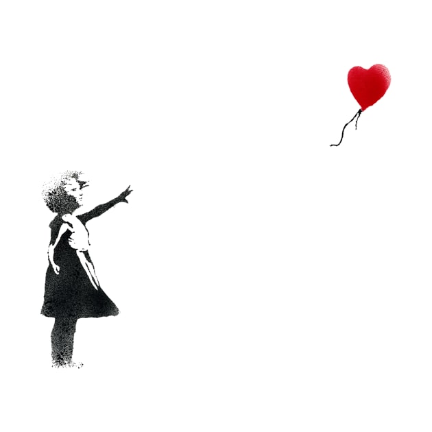 Banksy Girl With Red Balloon by foozler