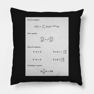 Seven Equations That Rule Your World Pillow