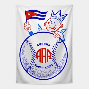 Vintage Cuban Havana Sugar Kings Baseball Tapestry