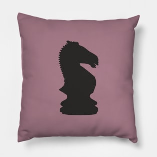 Black Knight Chess Piece Pillow