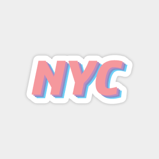 Pastel NYC Magnet