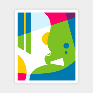 Smoking Abstract Illustration Magnet