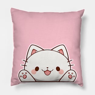 Pawzup! White Cat | Kawaii Pillow