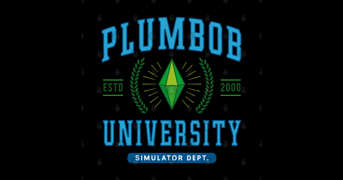 Plumbob University Emblem The Sims Sticker Teepublic