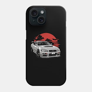 Nissan Skyline GTR R34, Godzilla, GTR Phone Case