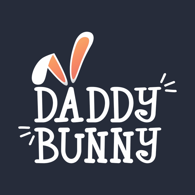 Simple and Cute Daddy Bunny Easter Typography by Jasmine Anderson