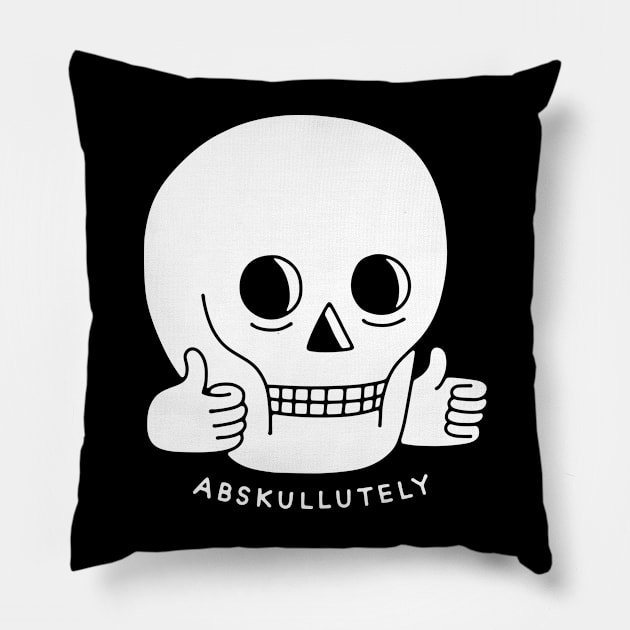 ABSKULLUTELY Pillow by obinsun