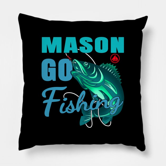 Mason Go Fishing Pillow by jeric020290