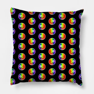 Winking Face with Tongue Emoji Gay Pattern | Pop Art Pillow