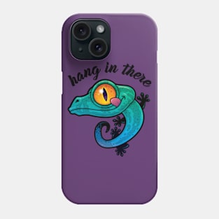 Hang In There Colorful Gecko Phone Case