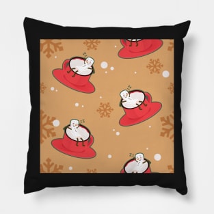 A Cup of Snow Pattern Pillow