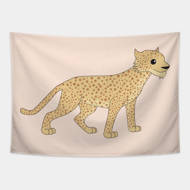 Spotted Big Cat Tapestry by Mstiv