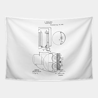 Steam Boiler Vintage Patent Hand Drawing Tapestry