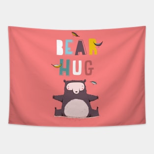 Bear hug Tapestry