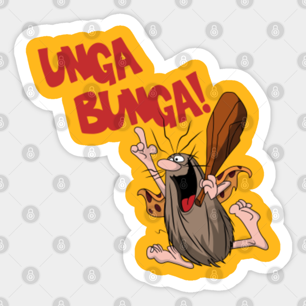 Unga Bunga Captain Caveman Autocollant Teepublic Fr The complete series→ download, listen and view free captain caveman & the teen angels: unga bunga
