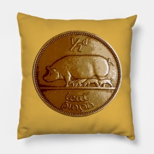 Lucky Irish Halfpenny Pillow