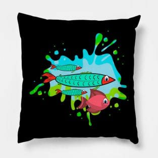 cardinal tetra freshwater fish Pillow